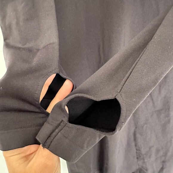 Helmut Lang Black Bodycon Long Sleeve Cutout Dress Size M/L - Picture 7 of 9